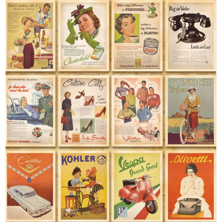 64 Pcs 2 Set Vintage Retro Old Travel Postcards for Worth Collecting, Collectable Vintage Postcards Bulk Pack