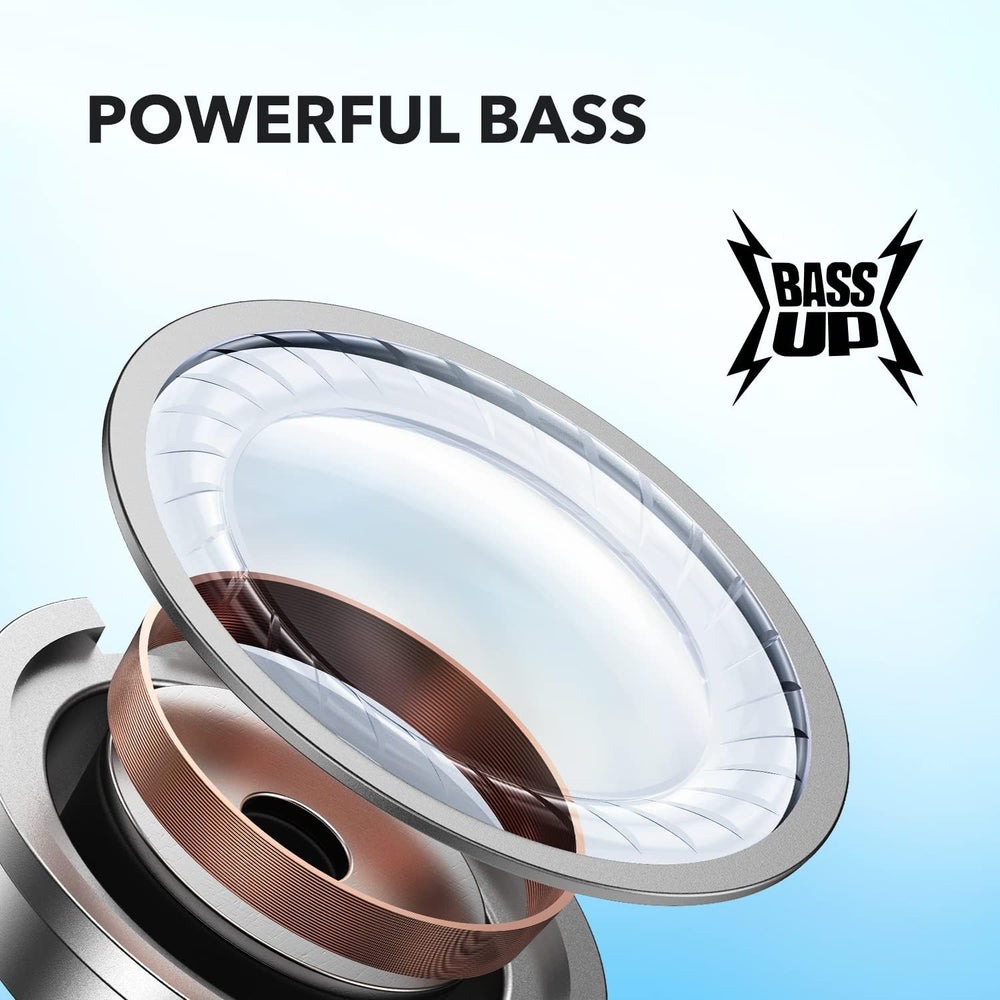 by Anker P20i True Wireless Earbuds, 10mm Drivers with Big Bass, Bluetooth 5.3, 30H Long Playtime, Water-Resistant, 2 Mics for AI Clear Calls, 22 Preset EQs, Customization (White)