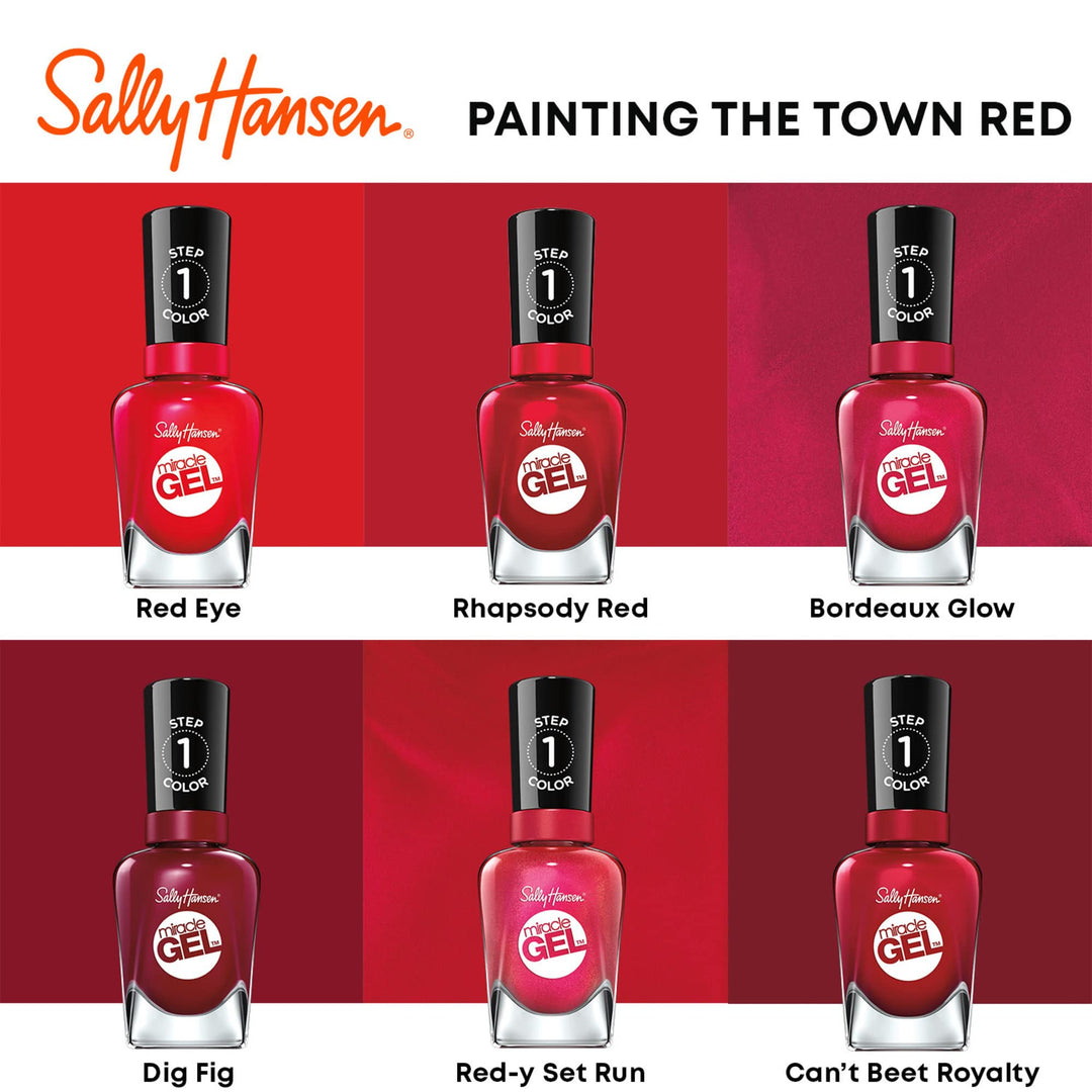 Miracle Gel™, Can't Beet Royalty, Long Lasting, Gel-Like Formula, No UV Lamp Needed, Red Nail Polish