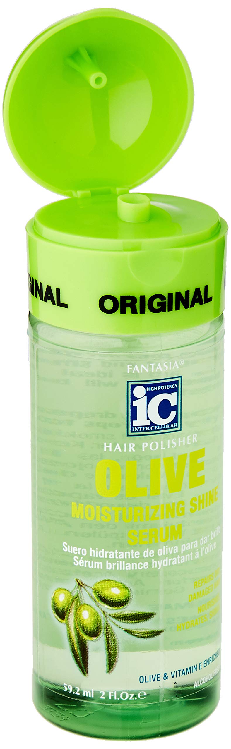 IC Olive Moisturizing Shine Serum Hair Polish, 2.0 Ounce