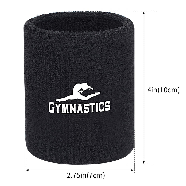 Gymnastics Grips Wristbands Bundle for Girls Kids Youth (M)