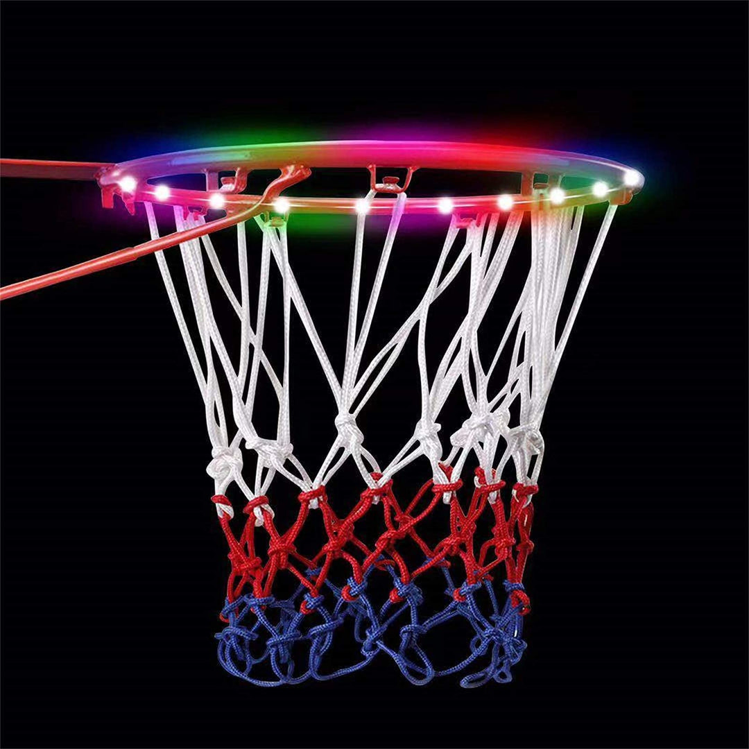 Led Lights Basketball Hoop,Remote Control Basketball Rim LED Light,Super Led Light with 16 Colors, Waterproof,Super Bright to Play at Night Outdoors,Good Gift for Kids Training and Playing at Night