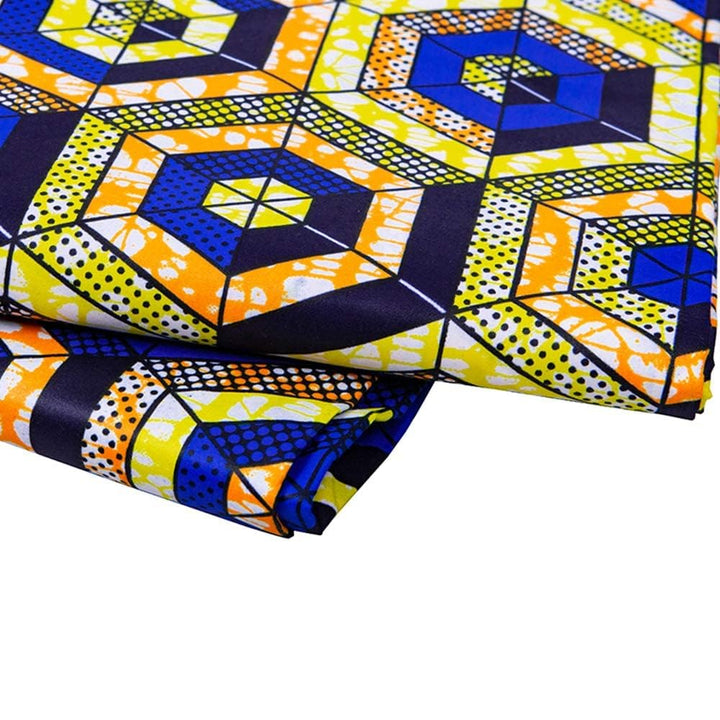 African Fabric 6 Yard Printed Wax Cloth African Ankara Fabric for Party Dress fp6258