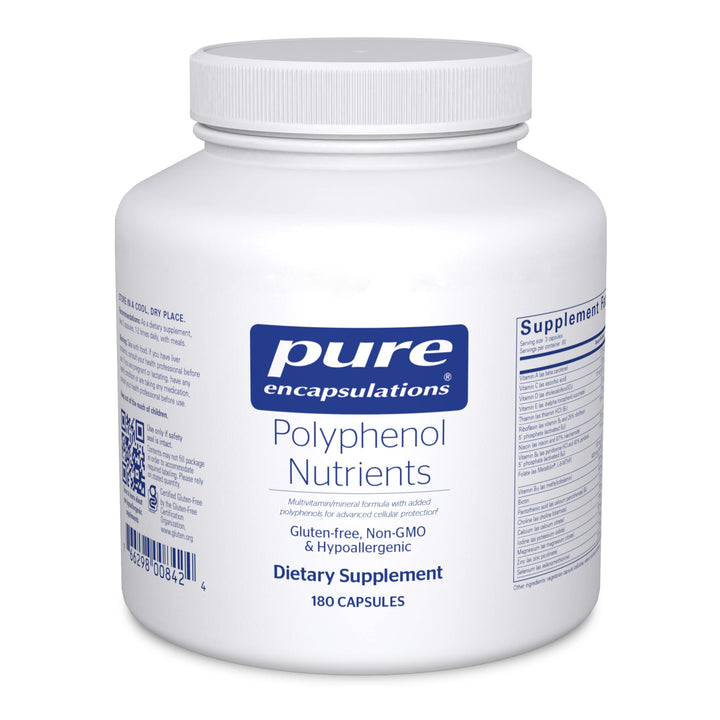 Polyphenol Nutrients | Hypoallergenic Nutrient Dense Multivitamin/Mineral Formula | 180 Capsules