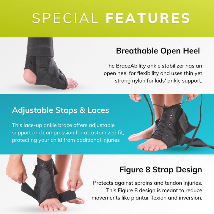 Pediatric Lace-Up Ankle Support for Kids
