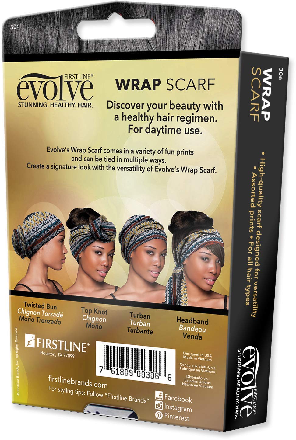 Wrap Scarf - Tribal Print MULTI-COLORED