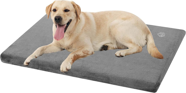 Stylish Dog Bed Mat Dog Crate Pad Mattress Reversible (Cool & Warm), Water Proof Linings, Removable Machine Washable Cover, Firm Support Small to XX Large Dogs, Grey,XL(41''''*28''''*3'''')