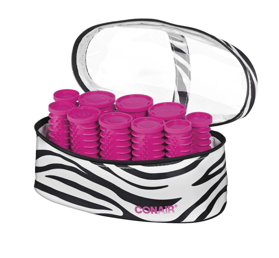 Instant Heat Compact Hot Rollers; Zebra