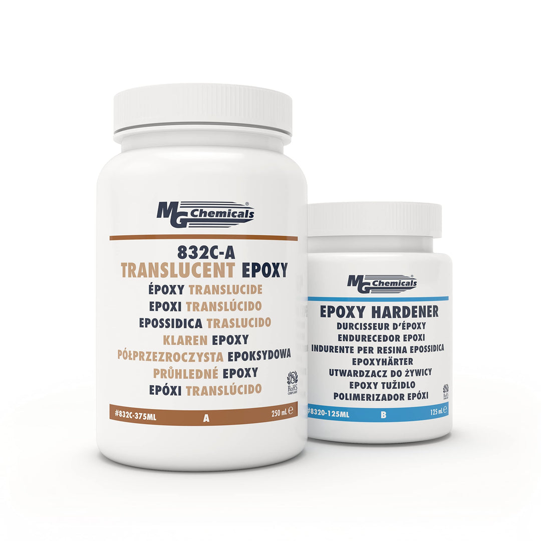 832C-375ML Translucent Epoxy Encapsulating and Potting Compound, 12 oz liquid Kit