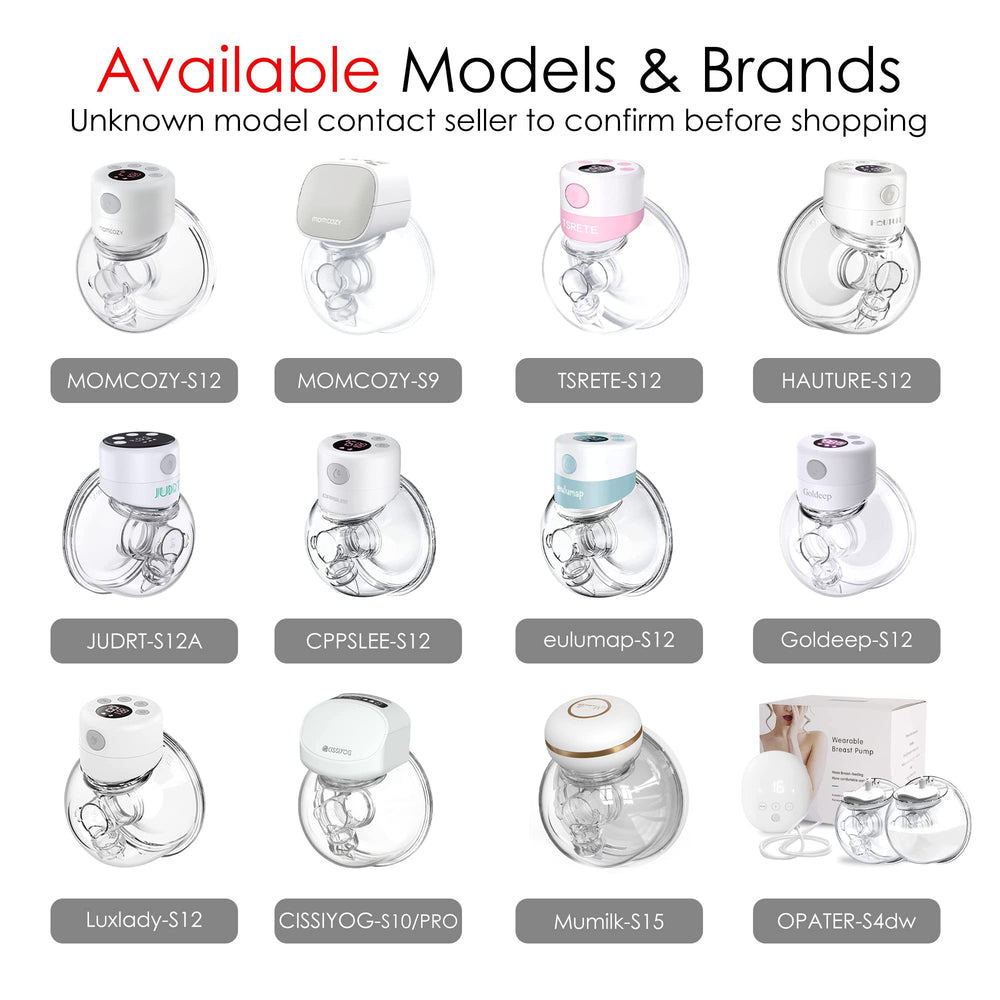 Wearable Breast Pump Replace Parts 2Pcs Duckbill Valves & 2Pcs Silicone Diaphragm