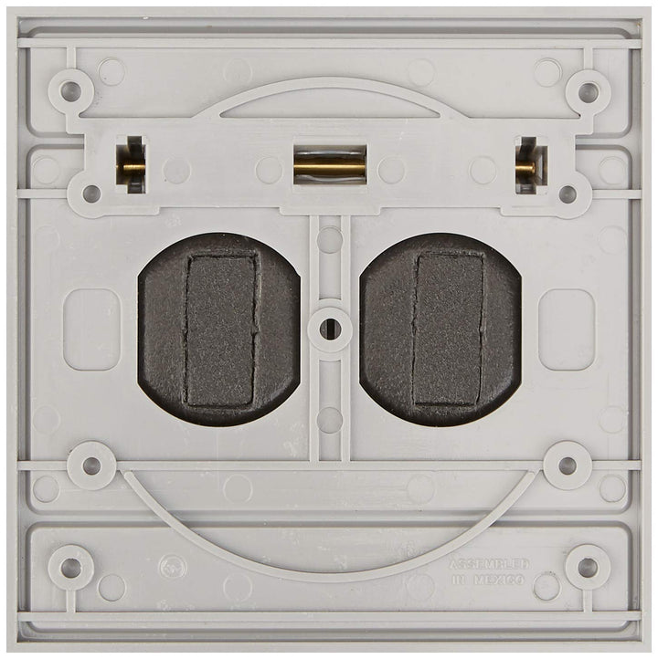 4986-GY 1-Gang Duplex Device Wallplate Cover, Oversi