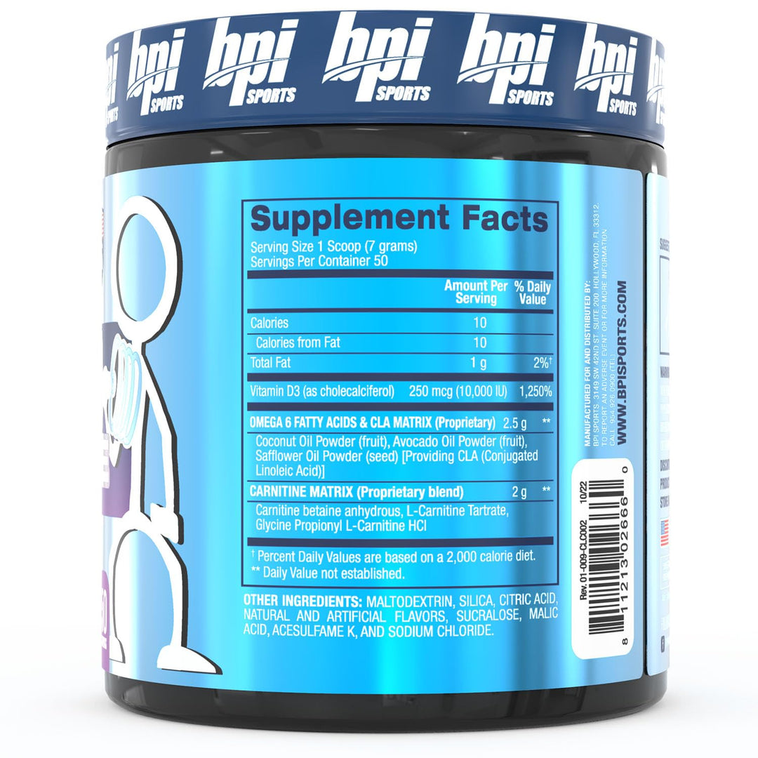 CLA + Carnitine – Conjugated Linoleic Acid – Weight Loss Formula – Metabolism, Performance, Lean Muscle – Caffeine Free – For Men & Women – Snow Cone – 50 servings – 12.34 oz.