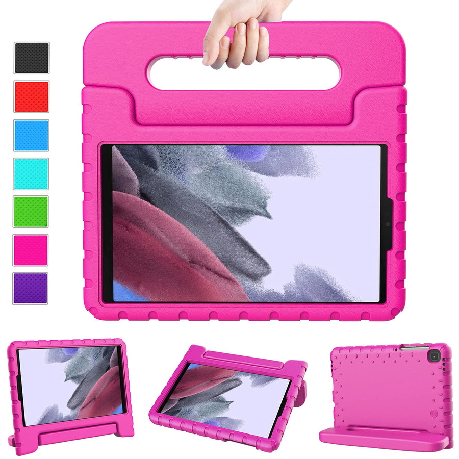 Kids Case for Samsung Galaxy Tab A7 lite 8.7 Inch 2021 SM-T220/T225, Galaxy Tab A7 Lite 8.7 Case, Shockproof Convertible Handle Stand Cover Case for Samsung Galaxy Tab A7 Lite 8.7” 2021, Rose