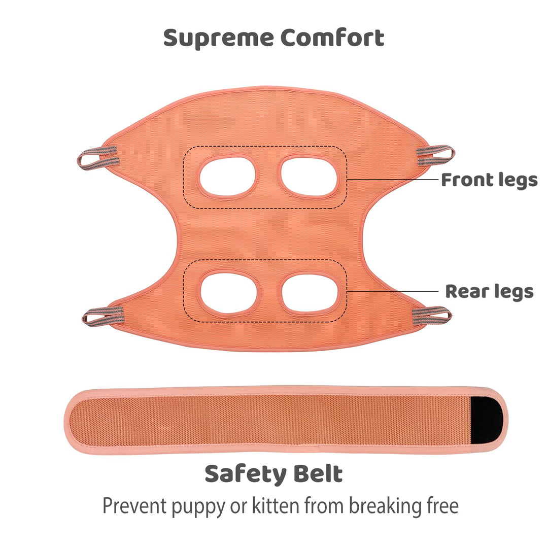 Pet Dog Grooming Hammock Harness for Cats & Dogs, Dog Sling for Grooming, Dog Hammock Restraint Bag with Nail Clippers/Trimmer, Nail File, Pet Comb,Ear/Eye Care