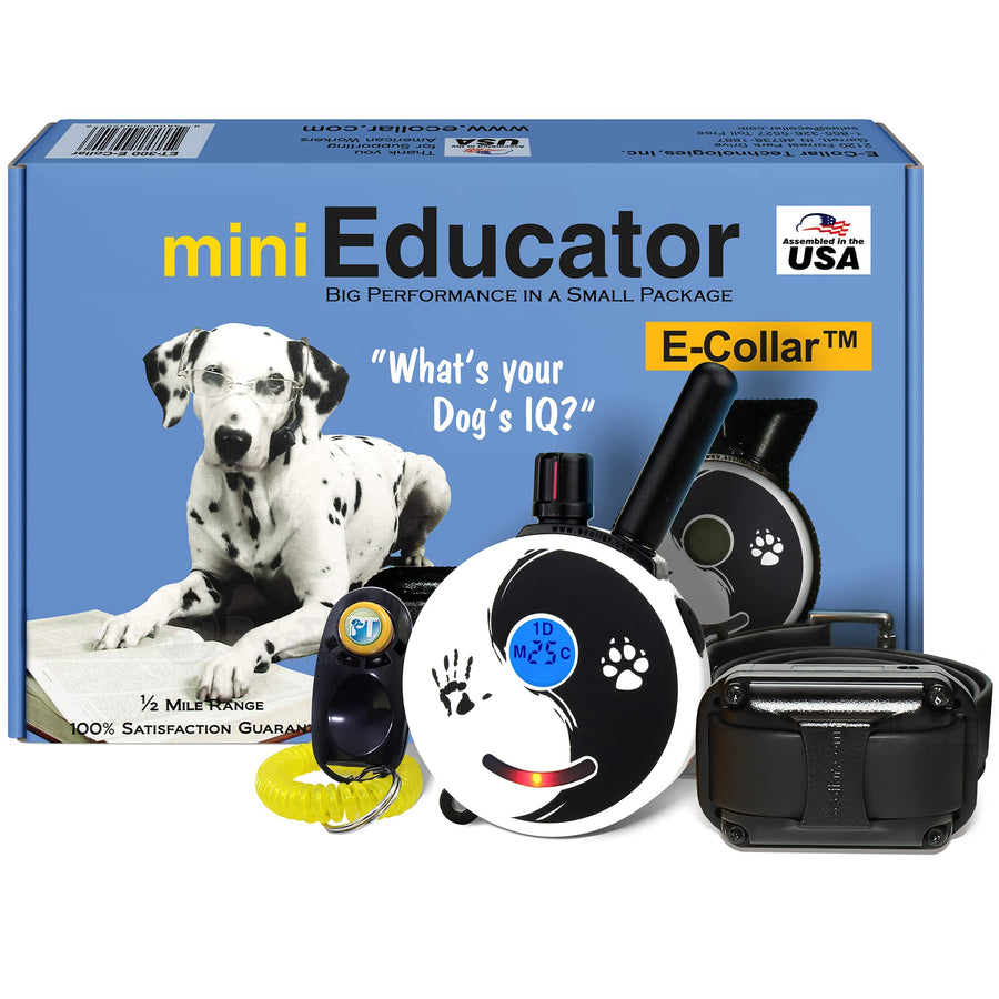 Mini ET-300 Zen - 1/2 Mile Ecollar Dog Training Collar with Remote - Small, Medium, Large Dogs - Static, Vibration & Tone Electric Training Collar for Dogs by E-Collar Technologies