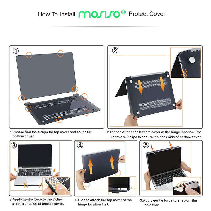 Compatible with MacBook Air 13 inch Case 2022 2021 2020 2019 2018 Release A2337 M1 A2179 A1932 Touch ID, Plastic Hard Shell Case & Keyboard Cover for MacBook Air 13.3 inch Case, Baby Blue