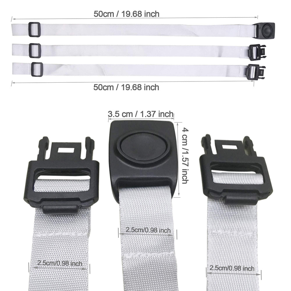 High Chair Straps, 3 Point Harness Straps Belt for Child Kid Chair Strap for IKEA Antilop High Chair (Grey)