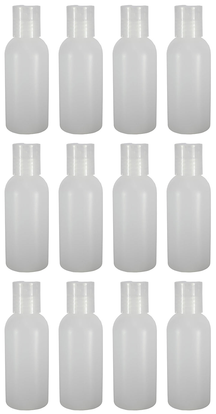 12 - Natural 2-ounce Bottles (Disc Cap)