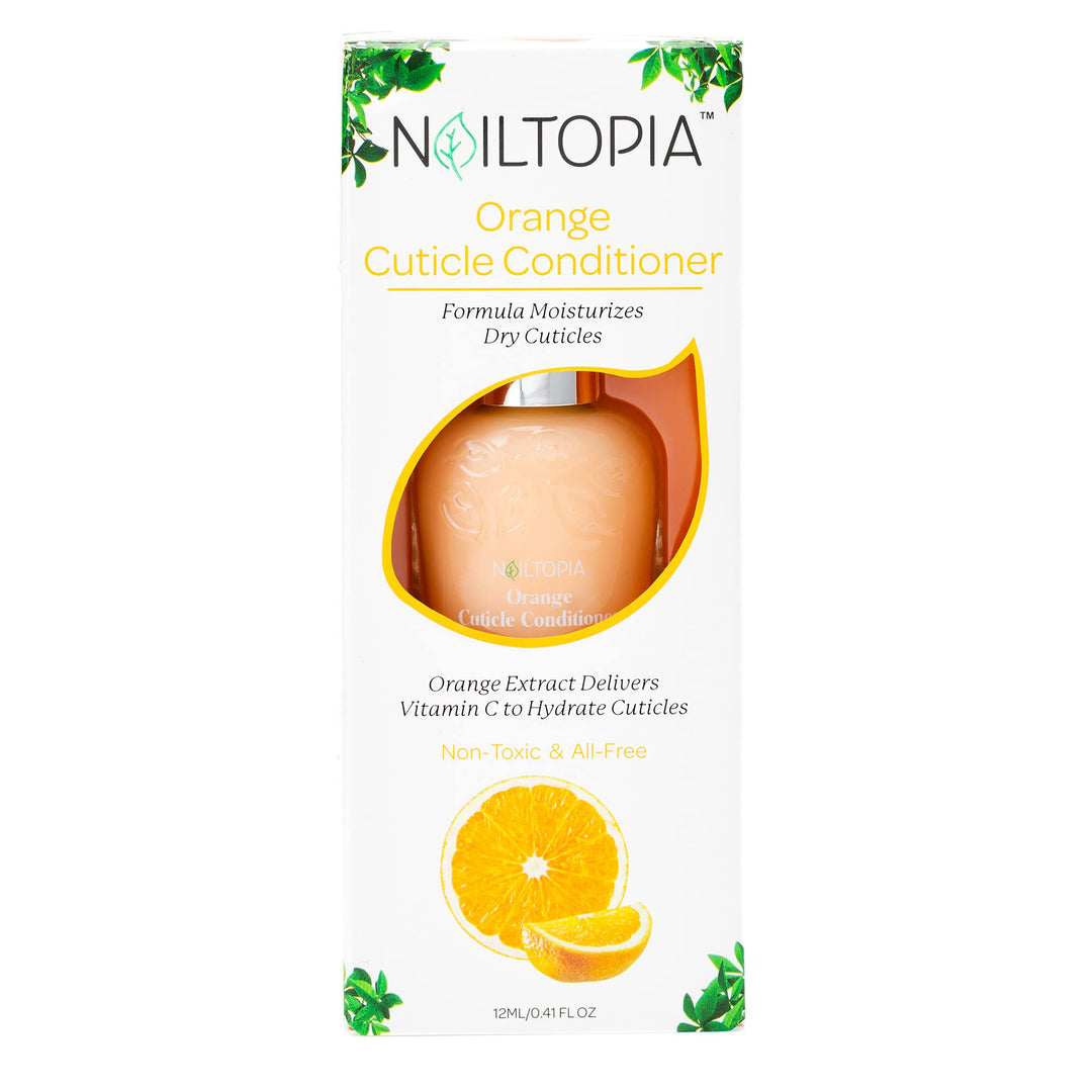 - Cuticle Conditioner - Plant-Based, Non Toxic, Bio-Sourced, Strengthening & Moisturizing Superfood Treatment with Vitamin C - Orange Extract (Clear) - 0.41 oz