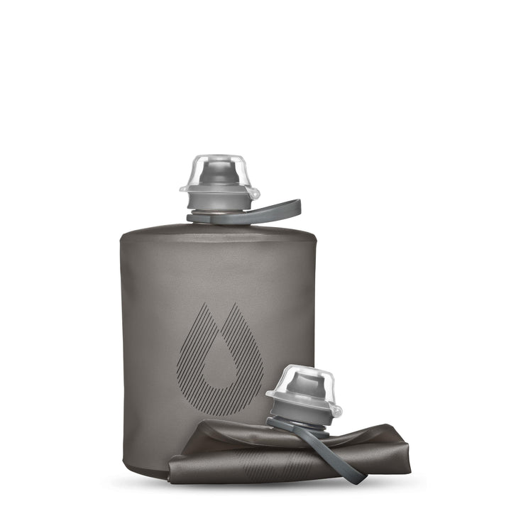 Stow - Collapsible Backpacking Water Bottle (350ml, 500ml, 1L) - BPA Free, Ultra Light, Spill-Proof Twist Cap