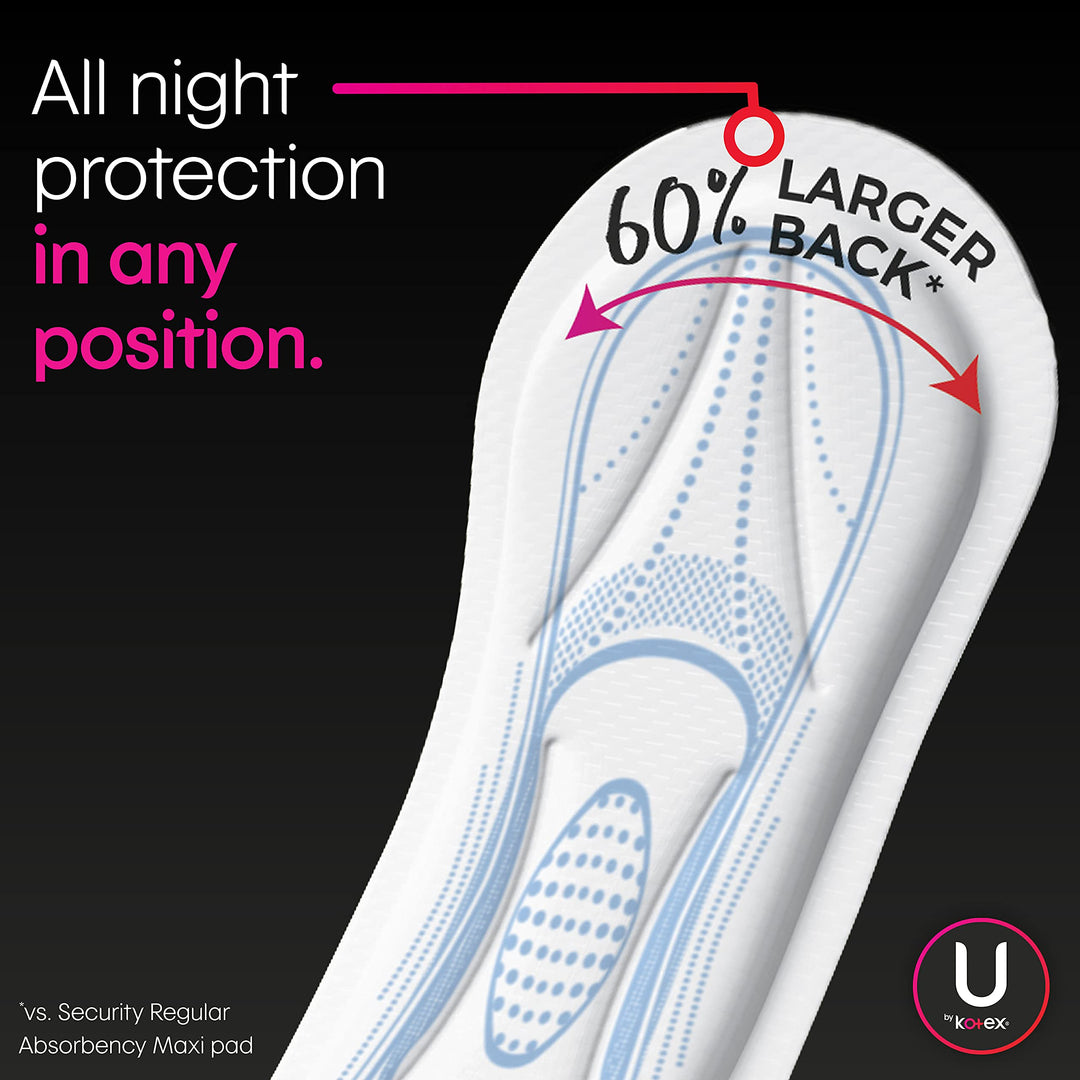 Maxi Pads, Overnight, Unscented 14 each