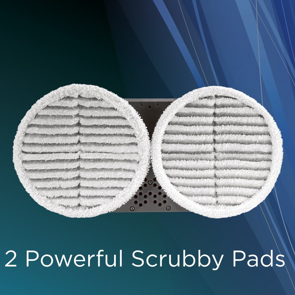 2124 Spinwave Mop Pad Kit Replacement Pads, White