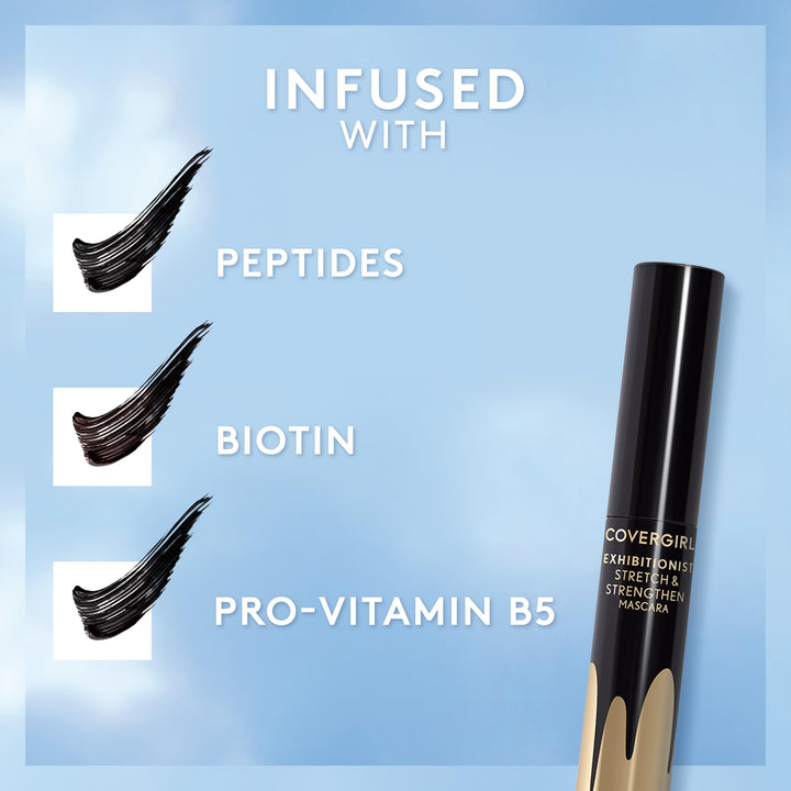 Exhibitionist Stretch & Strengthen Mascara, Black