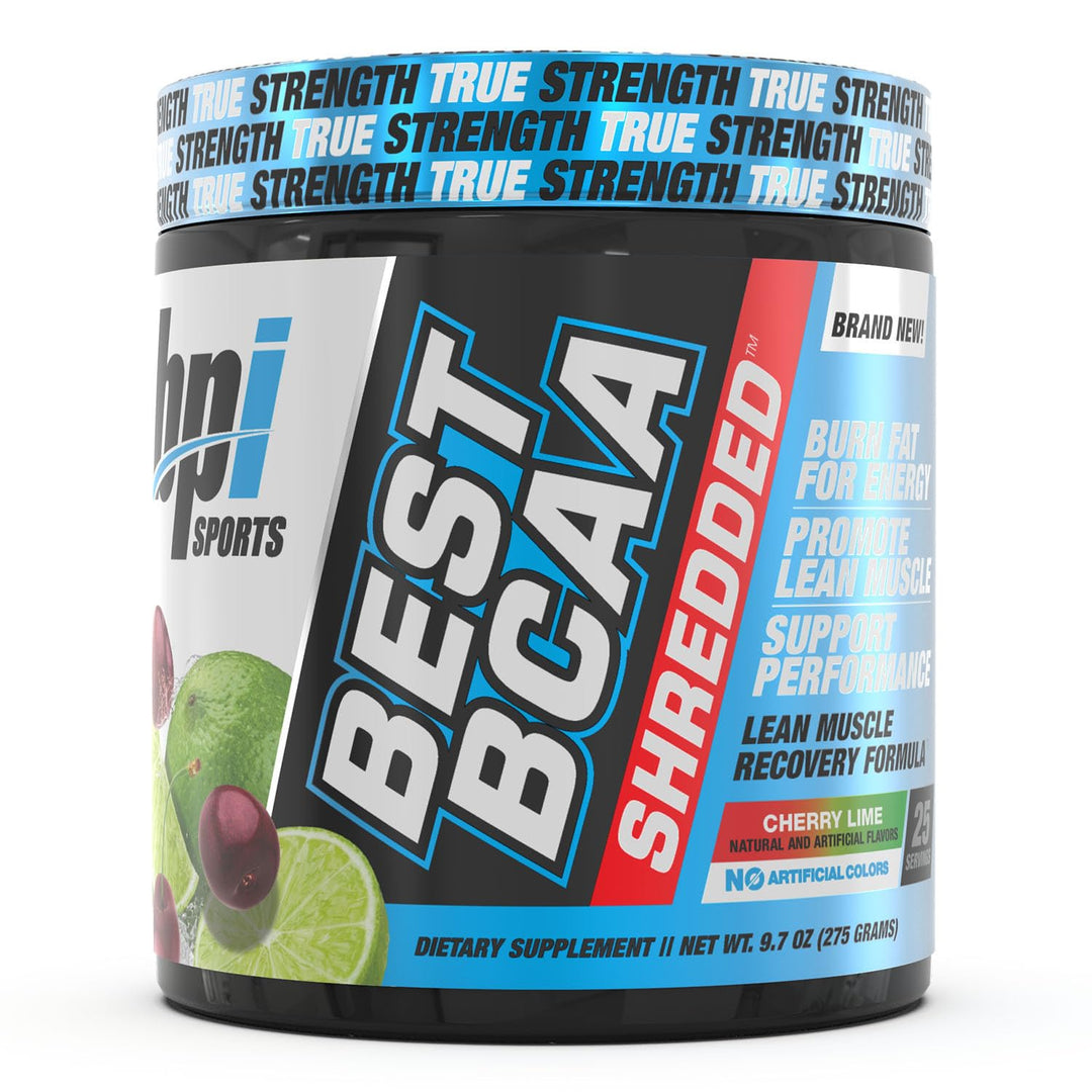 Best BCAA Shredded - Caffeine-Free Thermogenic Recovery Formula - BCAA Powder - Lean Muscle Building - Accelerated Recovery - Weight Loss - Hydration - Cherry Lime - 25 Servings - 9.7 oz.
