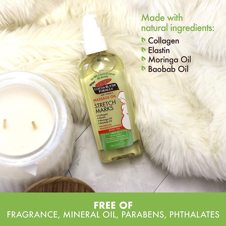 Palmer's Cocoa Butter Formula Massage Oil For Stretch Marks Oil, 100 ml