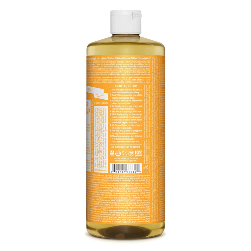 - Pure-Castile Liquid Soap (Citrus, 32 ounce, 2-Pack) - Made with Organic Oils, 18-in-1 Uses: Face, Body, Hair, Laundry, Pets and Dishes, Concentrated, Vegan, Non-GMO