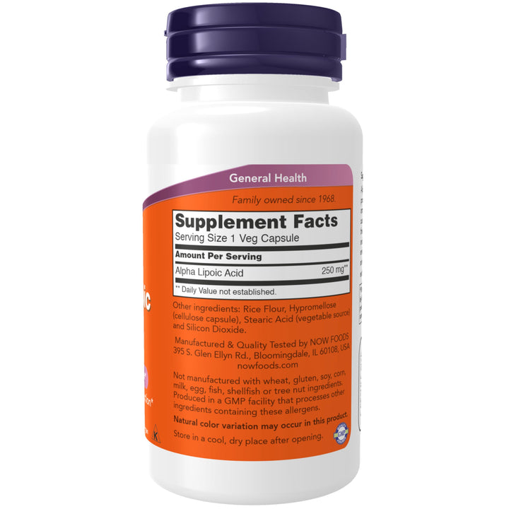 Supplements, Alpha Lipoic Acid 250 mg, Supports Glutathione Production*, Free Radical Scavenger*, 60 Veg Capsules