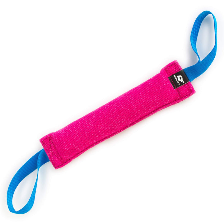 K9 Dog Bite Tug Toy with 2 Strong Handles - Made of Durable & Tear-Resistant French Linen - Perfect for Tug of War, Fetch & Puppy Training - Ideal for Medium to Large Breeds