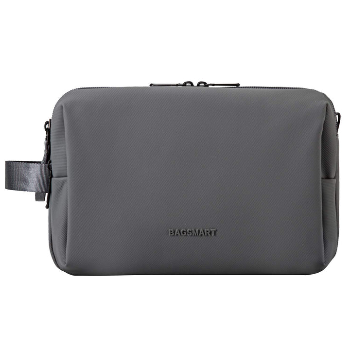 Toiletry Bag for Men, Travel Toiletry Organizer Dopp Kit Water-resistant Shaving Bag for Toiletries Accessories, Door Room Essentials,Grey-medium