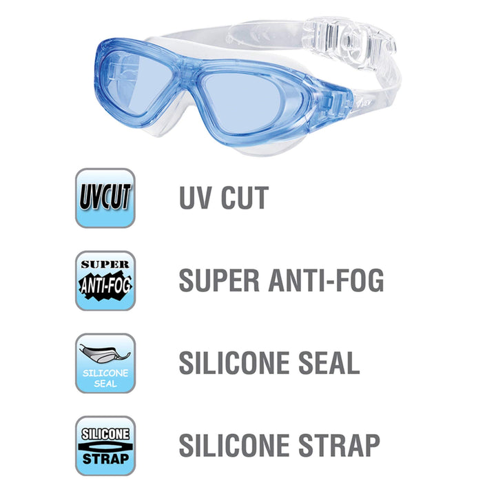 VIEW Swimming Gear V-1000 Xtreme Swim Goggles, Blue