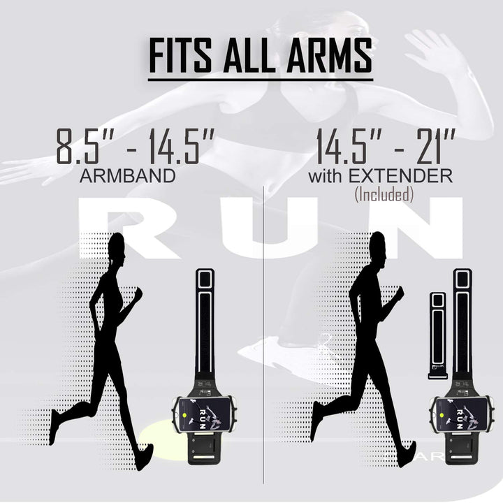 Universal iPhone Running Armband (16/15/14/13/12/11/10/X/XR/SE/Plus/Max/Pro). Phone Holder Case