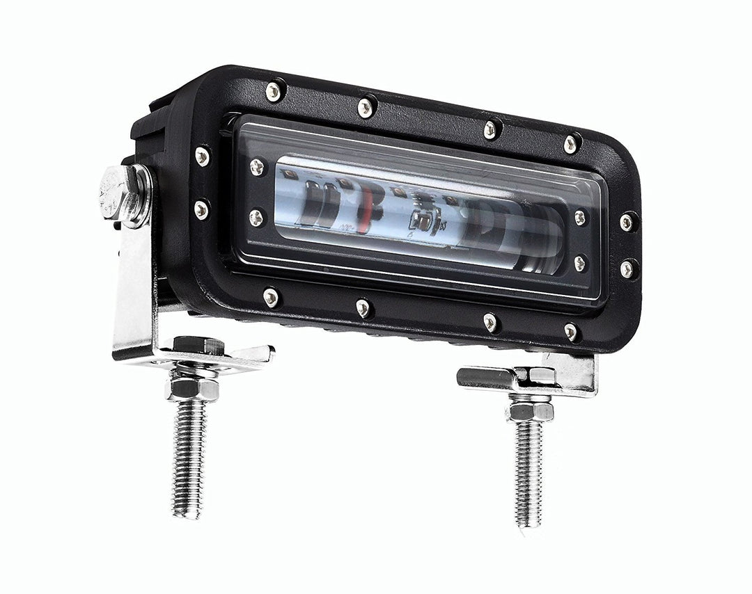 6 inch 12W Red LED Work Light, Aluminum Alloy Housing, IP68 Waterproof, Red Zona Risk Danger Area Warning Light Warehouse Fork Forklift Truck Security Indicator Safety Light