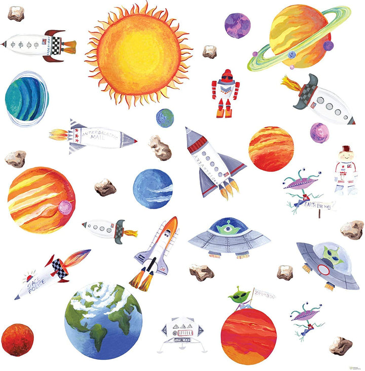 RMK1316SCS Outer Space Wall Decals