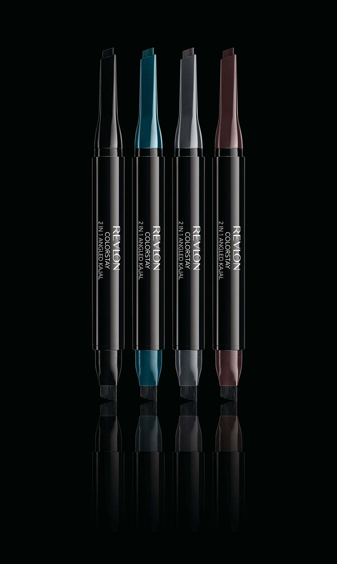 Revlon ColorStay 2-in-1 Angled Kajal Waterproof Eyeliner, Graphite