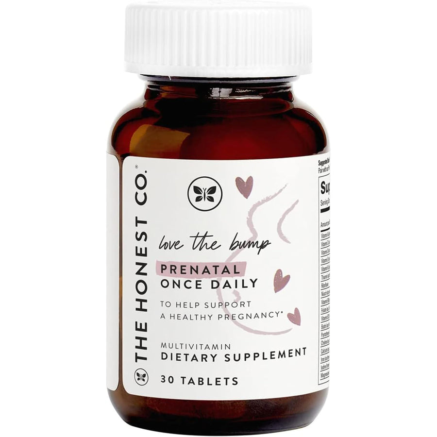Love the Bump Prenatal Once Daily Supplement | NSF Certified, Non GMO Multivitamin | 30 Count Tablets