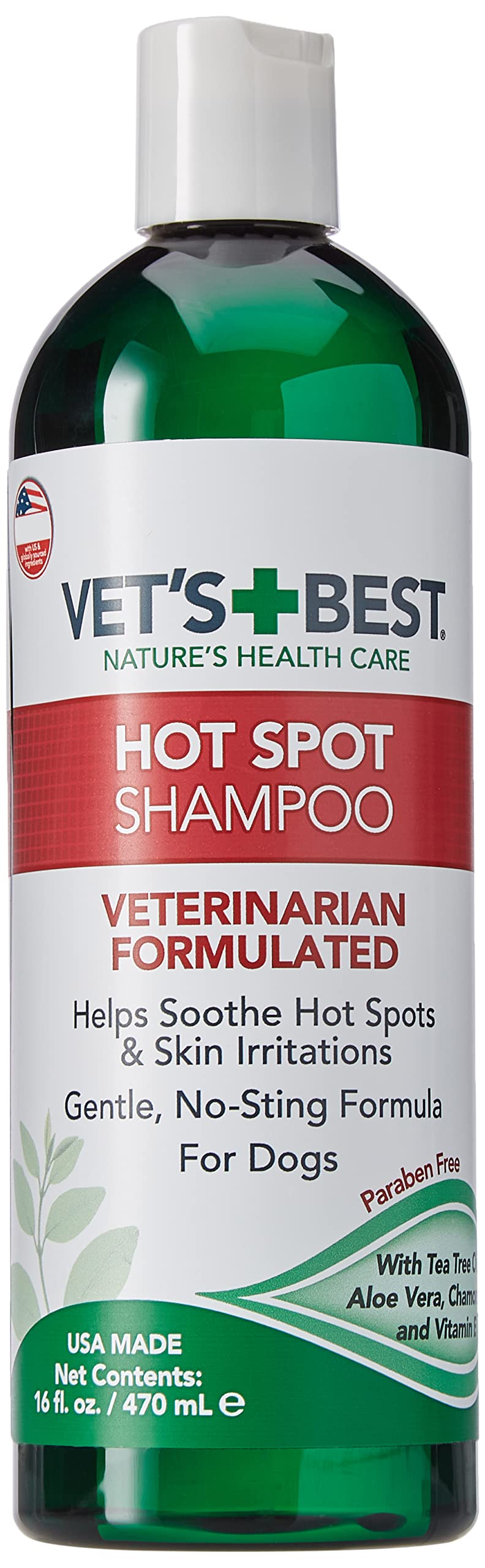 Hot Spot Itch Relief Shampoo for Dogs - Relieves Dog Dry Skin, Rash, Scratching, Licking, Itchy Skin, and Hot Spots - 16 Ounces