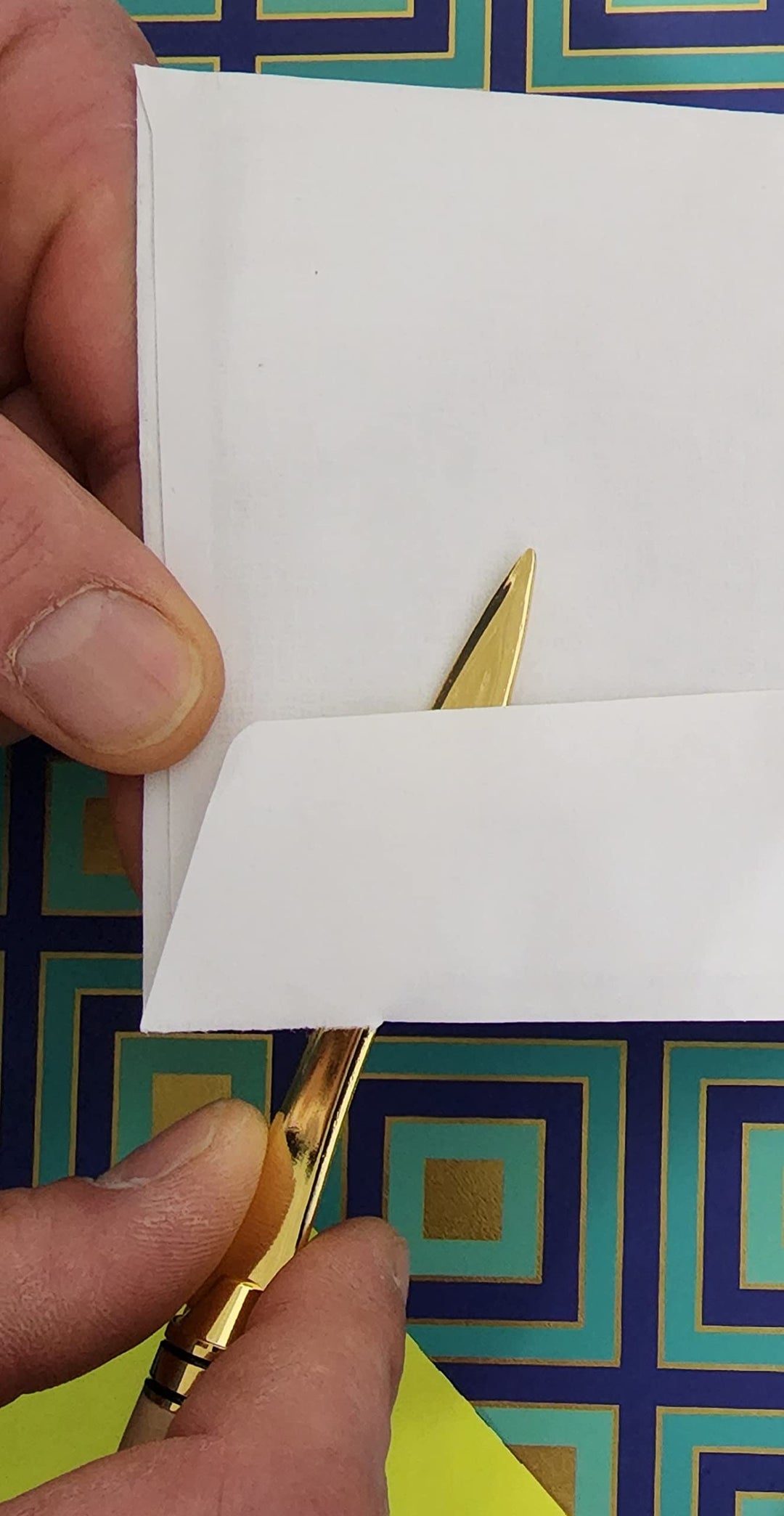 Maple Letter Opener - Gold Shaft