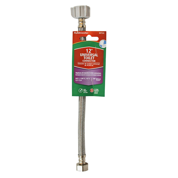 B4T12U Stainless Steel Toilet Supply Line
