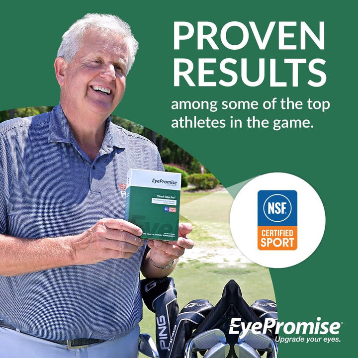 Vizual Edge Pro Performance Eye Vitamin - 30-Day Supply Single Serving Packets - NSF Certified for Sports
