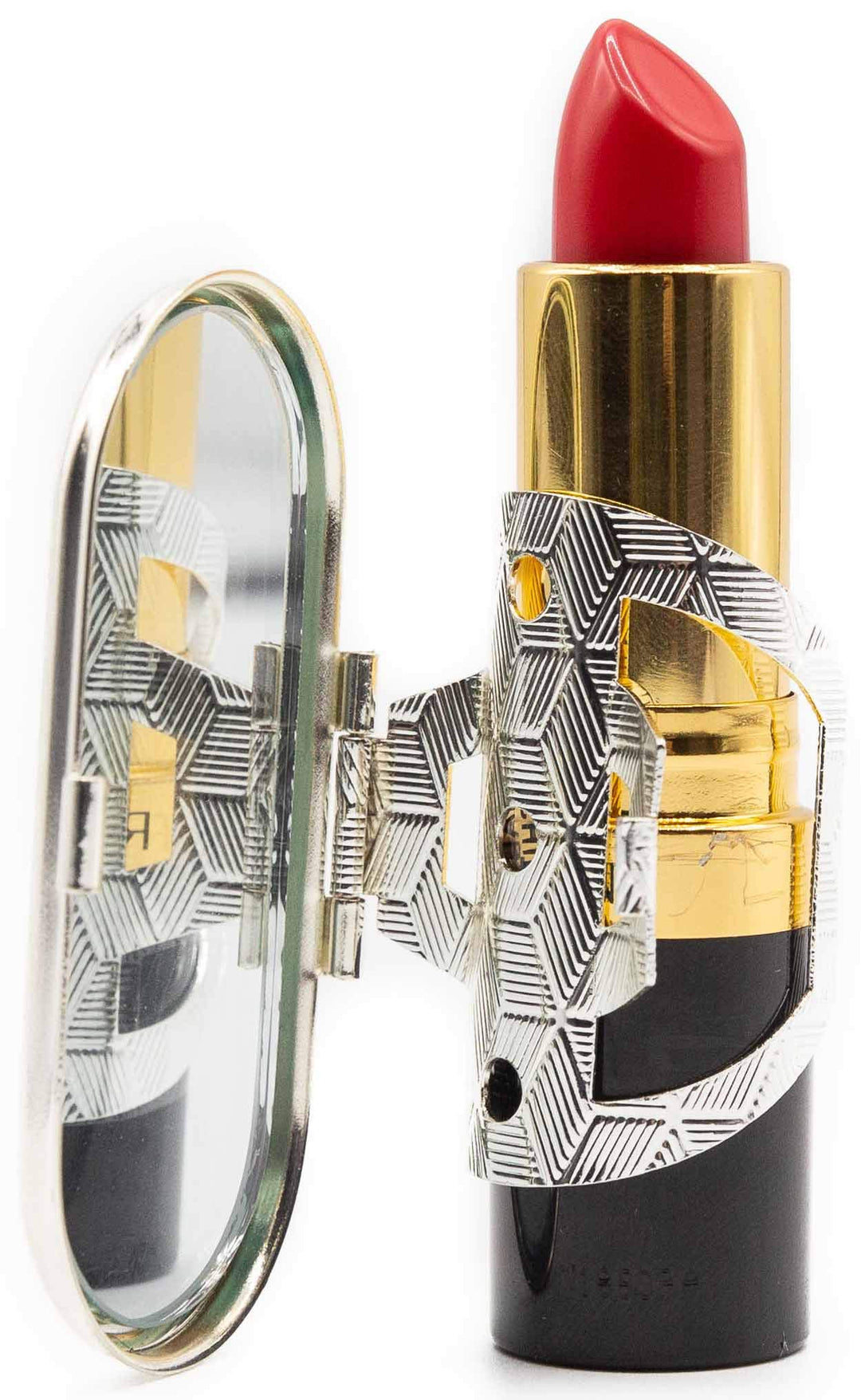 Set of 2 Clip-On Round Lipstick Mirrors (Retro Squares)