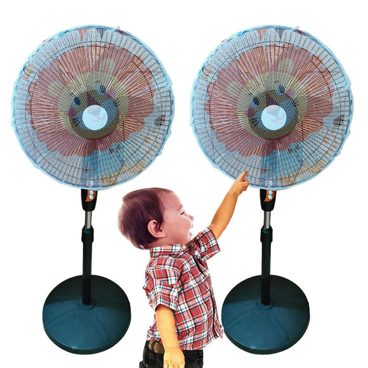 2 Pac Fan Cover For Kids,Fan Safety Protection Cover,Protect Kid Children Baby Finger Net Fan Mesh Cover,Summer Home Fan Safety Dust Cover,Perfect for Parents of Toddlers(17.71-21.65)