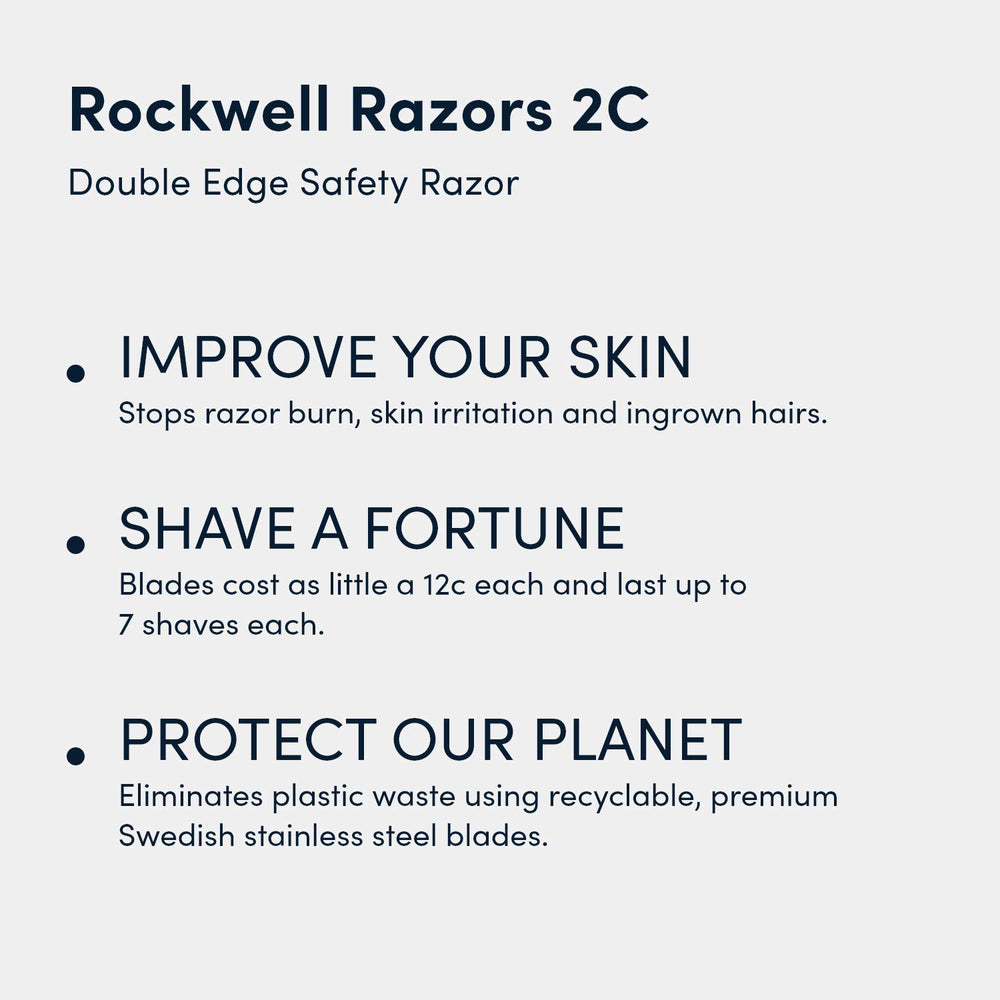 2C Razor with 5 Blades, 6 Piece Set, Gunmetal Chrome