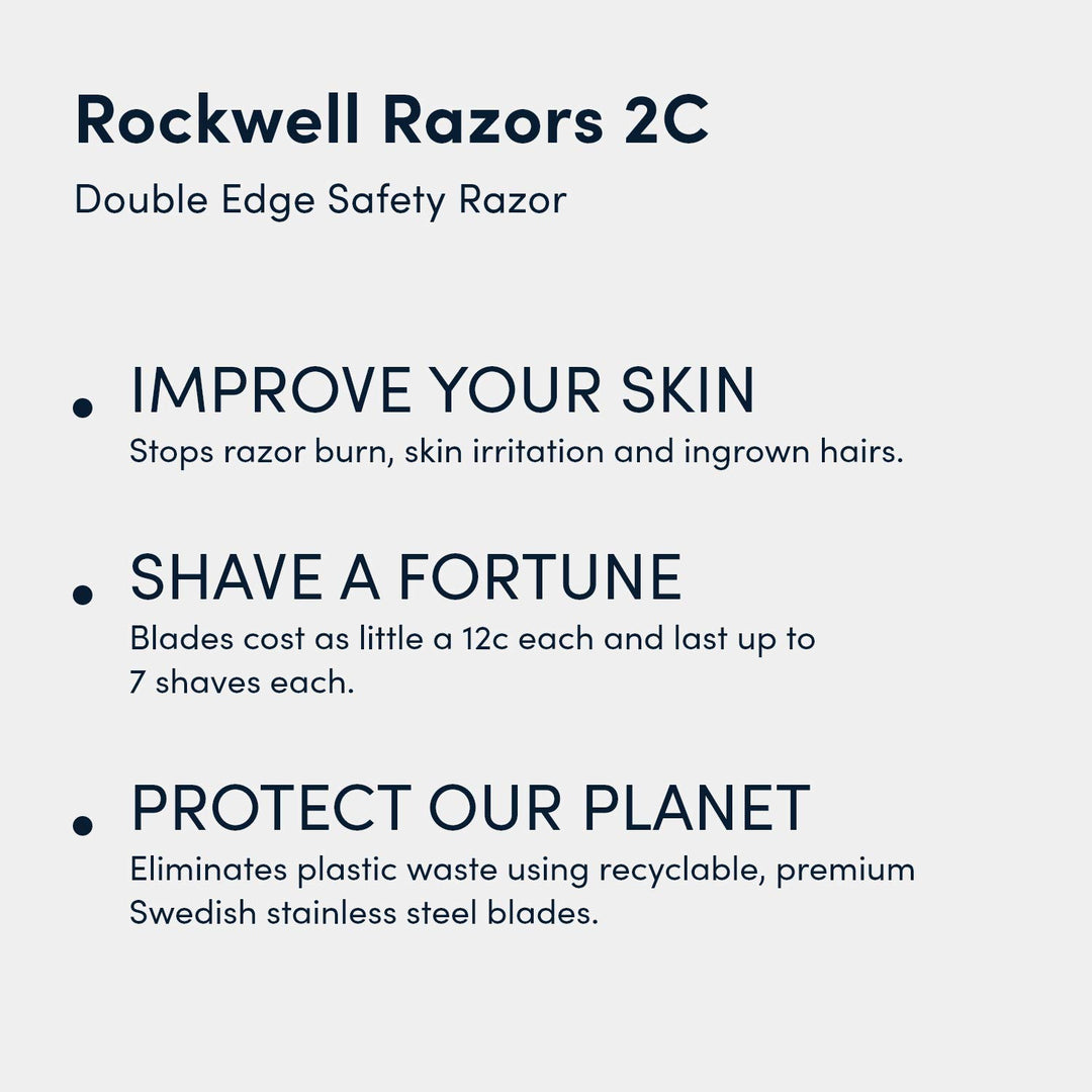 2C Razor with 5 Blades, 6 Piece Set, Gunmetal Chrome