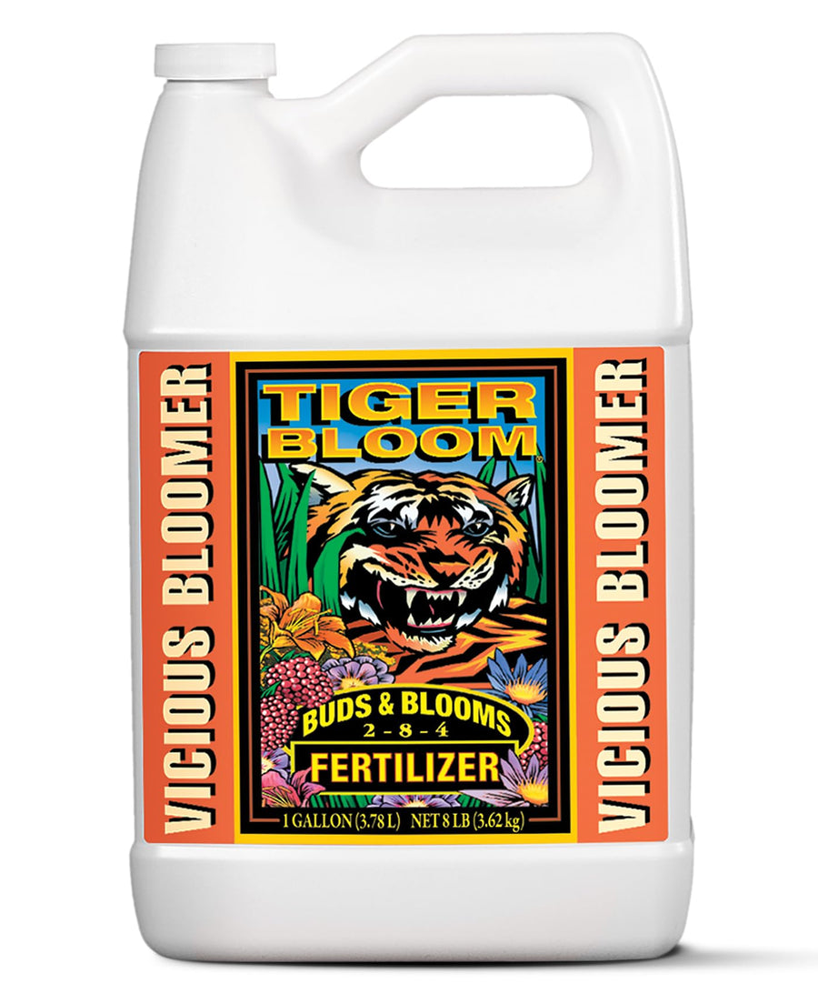 Tiger Bloom Liquid Fertilizer Concentrate - Fast Acting Formula for Vicious Growth with Phosphorus - Encourages Fruit, Flower & Bud Development, NPK 2-8-4 (Gallon)
