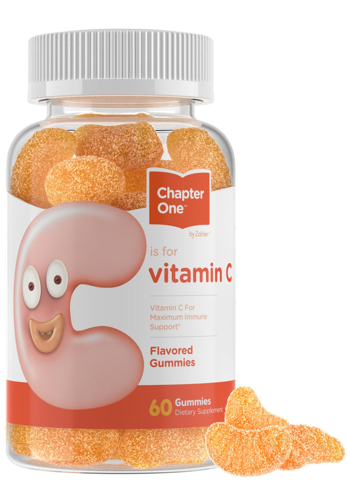 - Chapter One Vitamin C Gummies for Adults & Kids 125 mg (60 Flavored Gummies) Certified Kosher Gummy Vitamins C Chewable Vitamin Gummies - Chewable Vitamin C Gummy - Vitamin C Gummies Kids