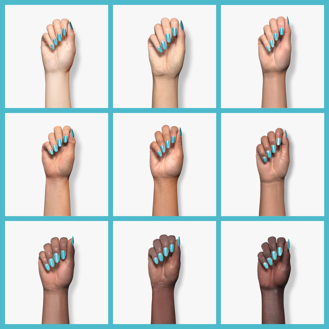 | 100% Non-Toxic Girls Nail Polish | Safe, Cruelty-free, Vegan, & Low Odor for Kids | Sea-quin